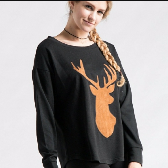 Deer Patch Sweatshirt - Picture 2 of 4